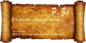 Pichner Zseraldina névjegykártya